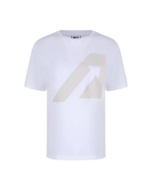 Autry Tops ,Katoen Cotton T-Shirt in het White voor heren