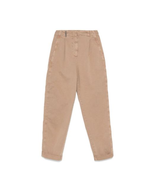 Chinos Peserico de color Natural