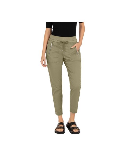 M·a·c Green Cropped Trousers