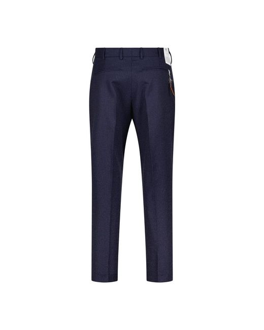 PT Torino Blue Suit Trousers for men