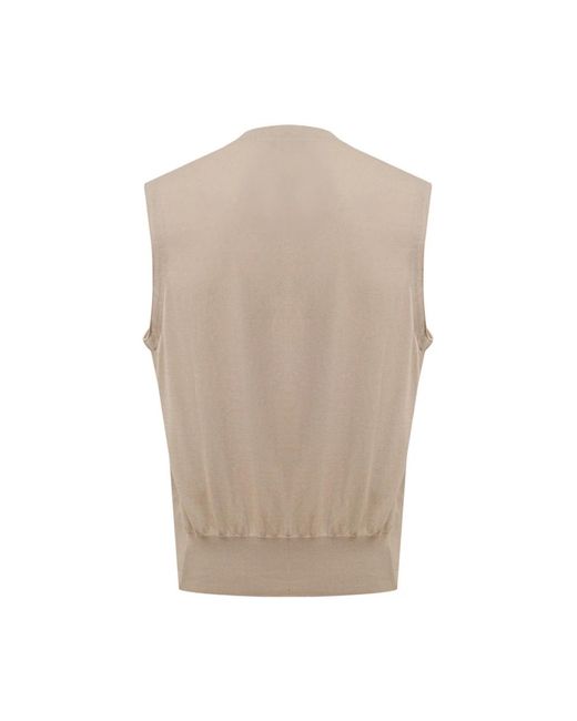 Gran Sasso Vests in het Natural voor heren