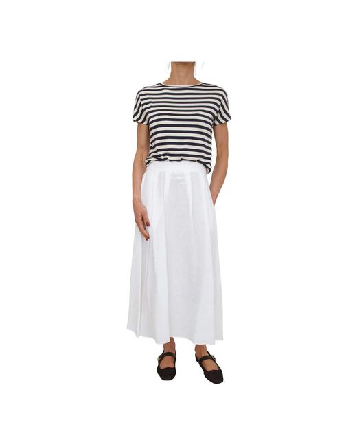 Maxi Skirts Marella de color White