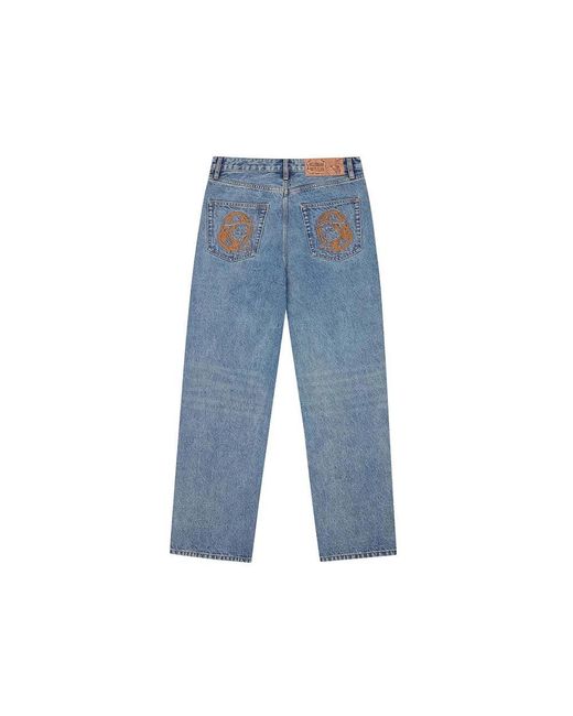 BBCICECREAM Blue Loose Fit Jeans for men