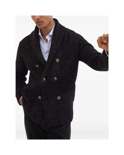 Brunello Cucinelli Black Blazers for men