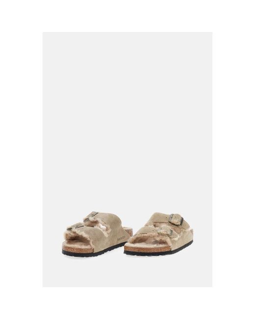 Birkenstock Natural Sliders