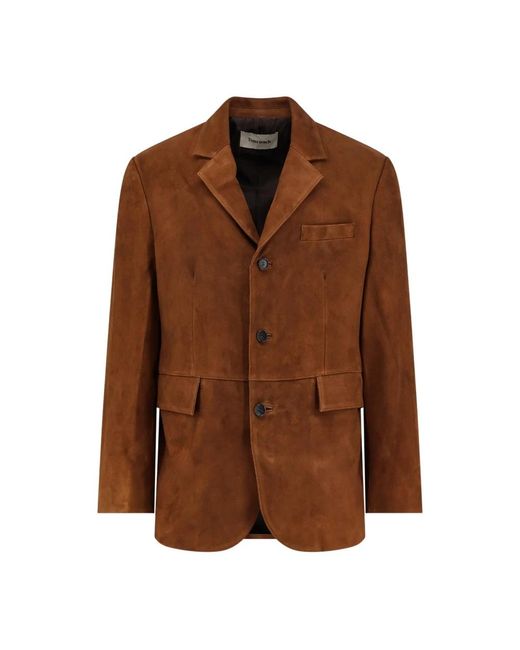 TONYWACK Tailored Suede Jacket in het Brown voor heren