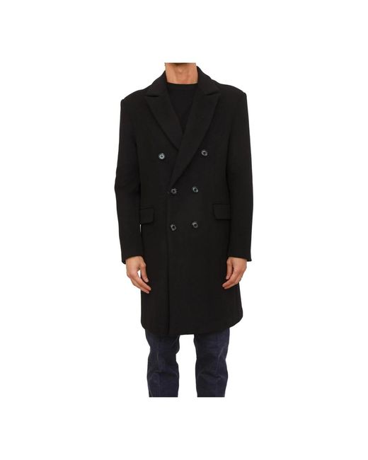 RICHMOND Black Double-Breasted Coats for men