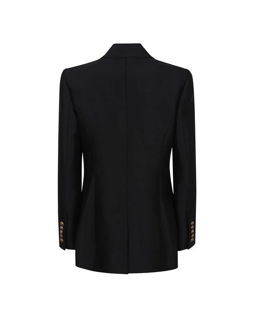 Zimmermann Jassen ,Zwart ,Wol Zwarte Blazer Met Peak Revers Verfijnde Stijl in het Black