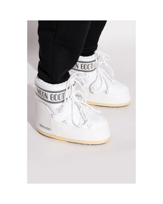 Moon Boot Sneeuwlaarzen Icon Low Nylon in het White