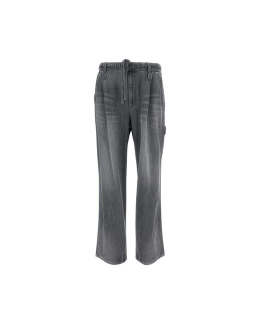 Wooyoungmi Gray Wide Jeans for men