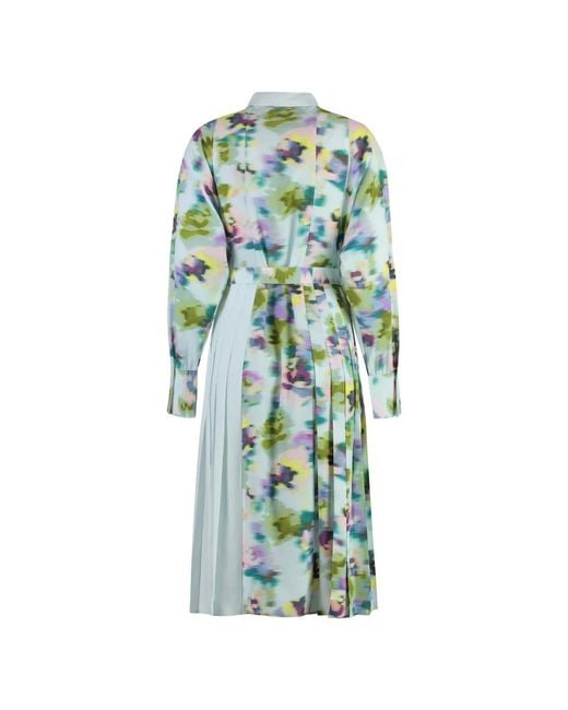 St. John Blue Shirt Dresses
