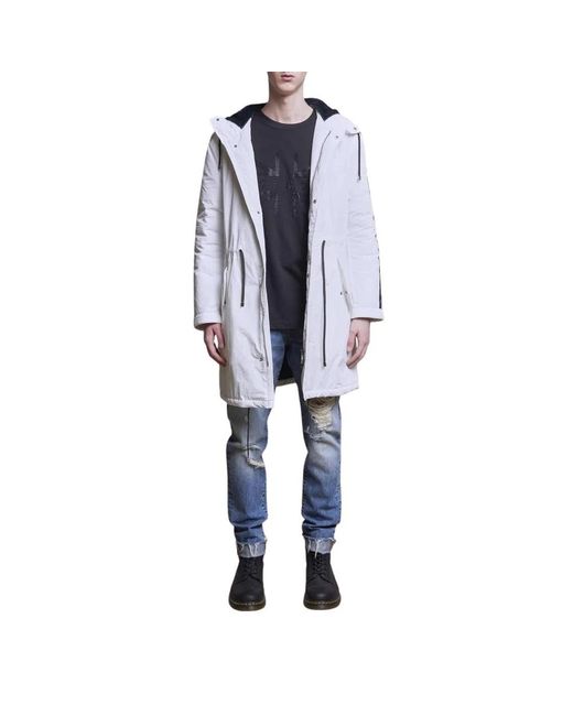 John Richmond Blue Parkas for men