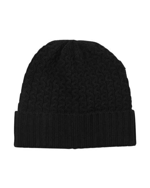 Emporio Armani Black Beanies for men