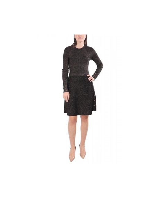 Karl Lagerfeld Paris Sketch Midi Jurk in het Black