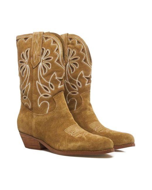Shoes > boots > cowboy boots Guess en coloris Brown