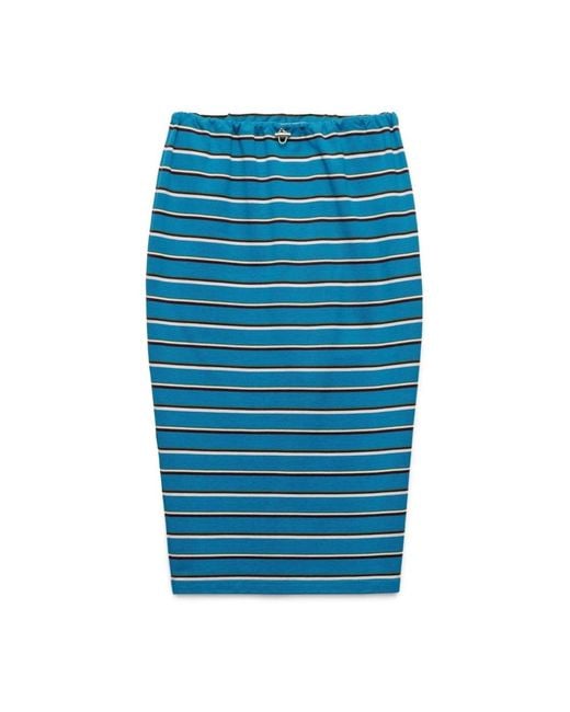Prada Blue Midi Skirts
