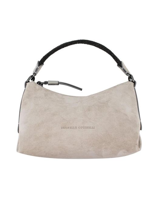 Brunello Cucinelli Gray Handbags