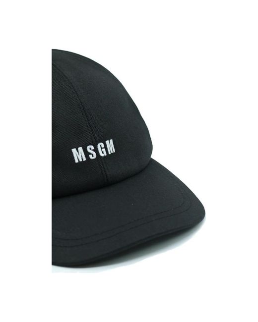 MSGM Accessoires ,Zwart ,Baseball Cap in het Black voor heren