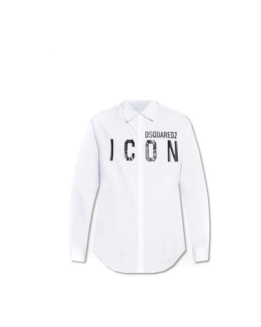 DSquared² White Casual Shirts for men