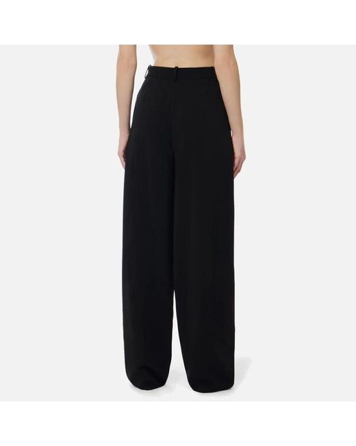 Elisabetta Franchi Black Wide Trousers