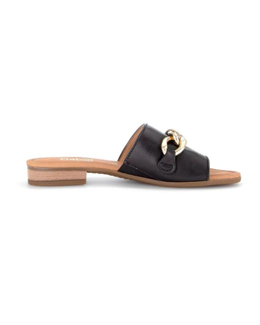 Flat sandals di Gabor in Black