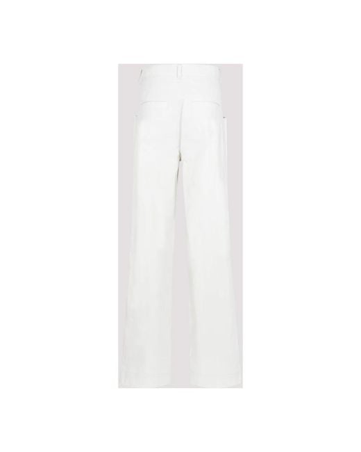 Isabel Marant White Wide Trousers