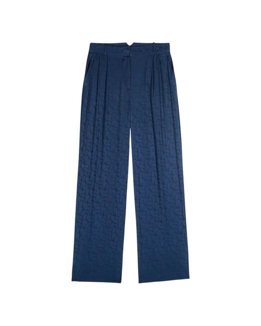 Ba&sh Blue Wide Trousers