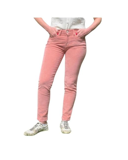 Islow Pink Slim-Fit Trousers