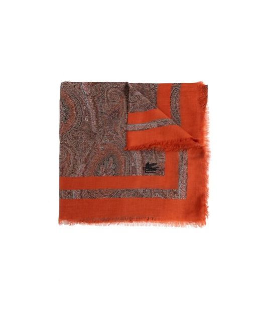 Etro Red Gemusterter Schal