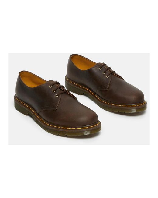 Dr. Martens Brown Laced Shoes for men
