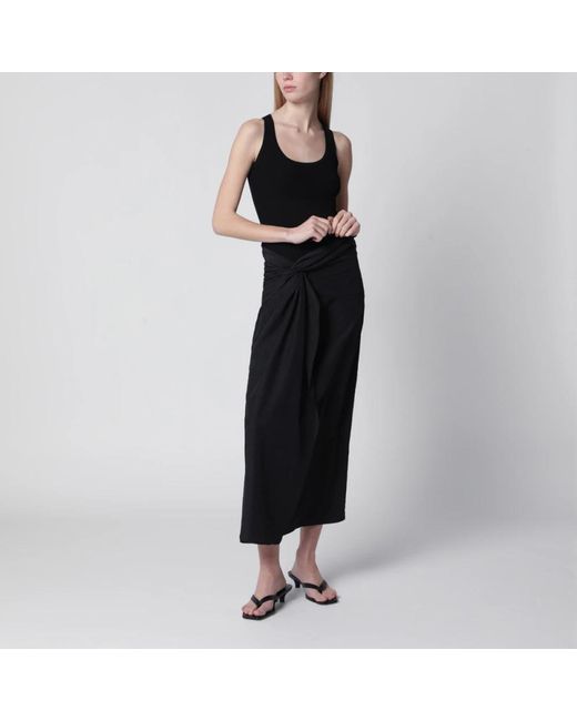 Rohe Sarong Textuur Rok in het Black