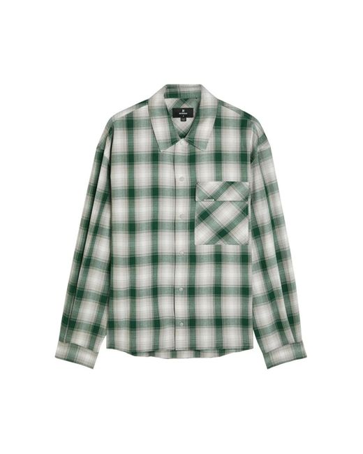Represent Overhemden ,Veelkleurig ,Check Pocket Shirt in het Green voor heren