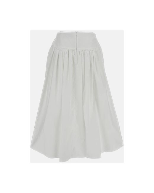 Simone Rocha Gray Pressed Rosette Basque Skirt