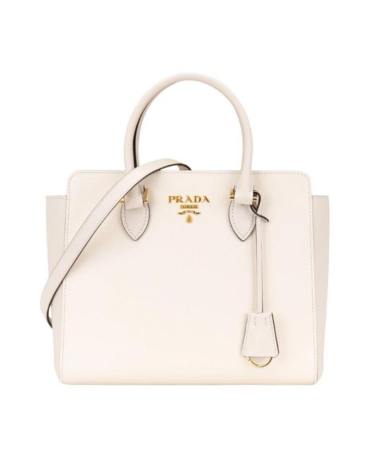 Prada Natural Cross Body Bags