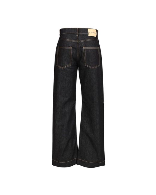 McQueen Black Wide Jeans for men
