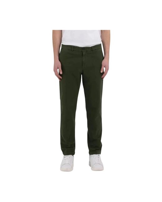 Replay Green Chinos for men