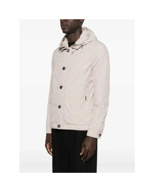 Moorer Jassen ,Polyester Dalens-Stp Jacket in het Natural voor heren