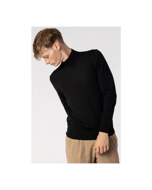 Drumohr Black Round-Neck Knitwear for men