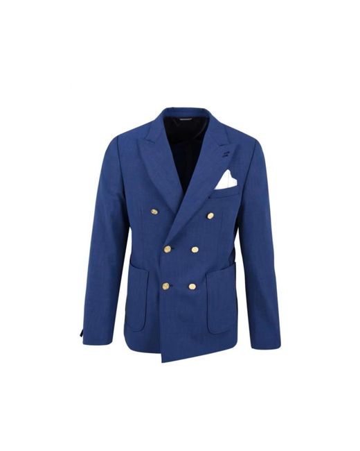 Daniele Alessandrini Blue Blazers for men