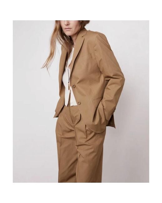 Officine Generale Brown Americana Charlene Algodón