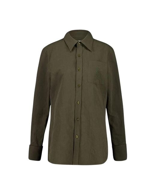 Saint Laurent Green Shirts