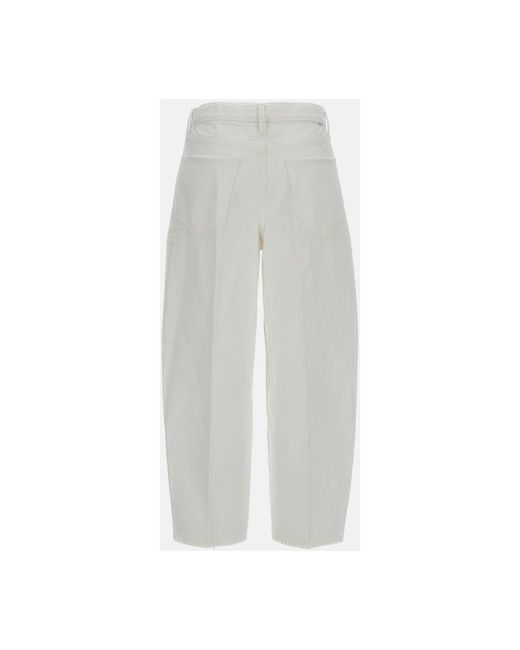 Mother Gray Cropped Jeans