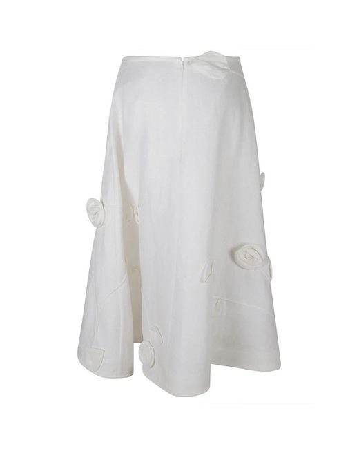 Zimmermann White Midi Skirts