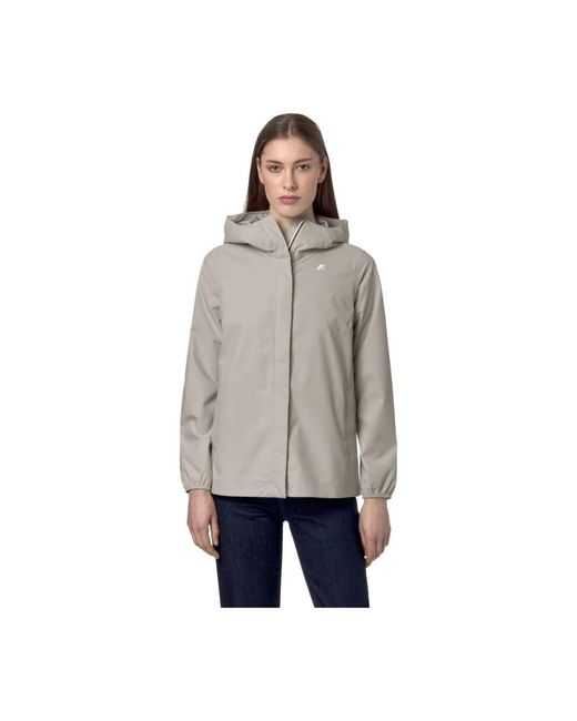 K-Way Gray Rain Jackets
