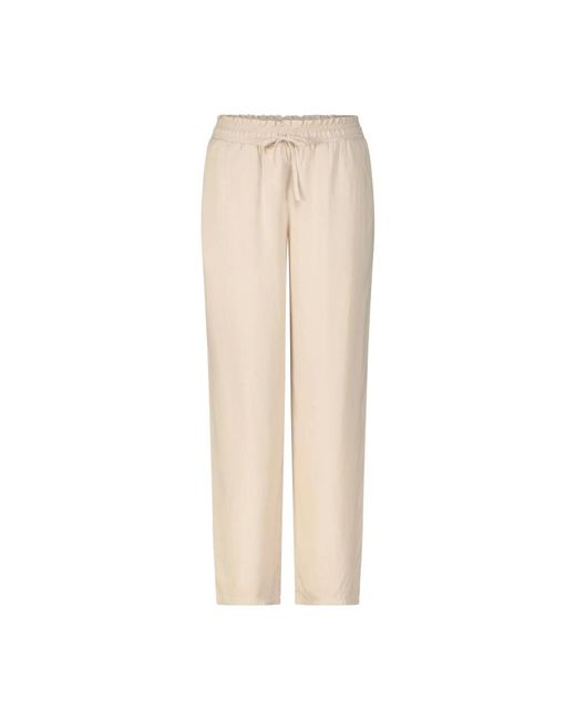 Slim-Fit Trousers di Bella Dahl in Natural