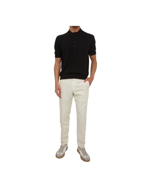 Paolo Pecora Black Polo Shirts for men