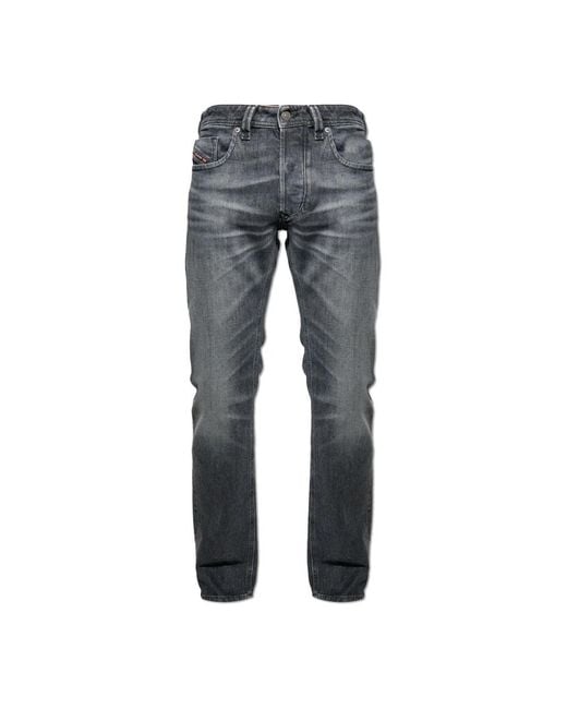 DIESEL Gray Straight Jeans for men