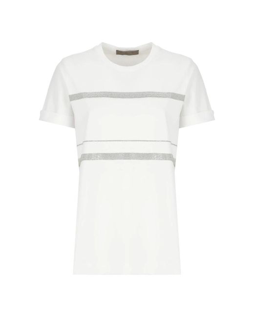 D.exterior White T-Shirts