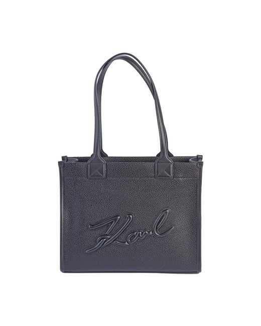 Karl Lagerfeld Blue Shopping Bags
