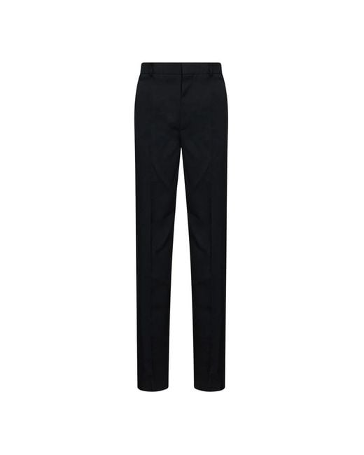 Bottega Veneta Black Straight Trousers